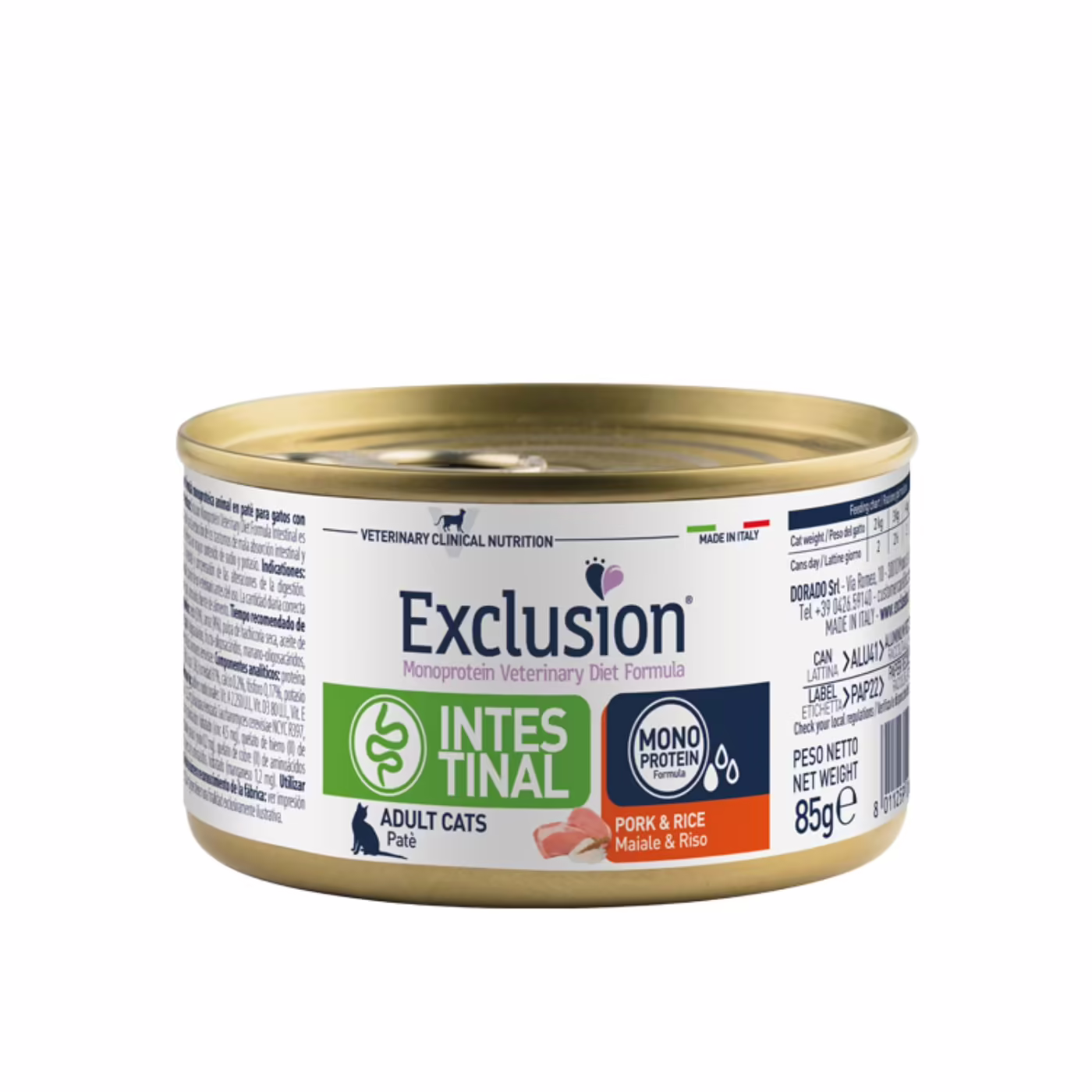Lattina singola: da 85 Gr. Scatola: 24 lattine da 85 Gr.