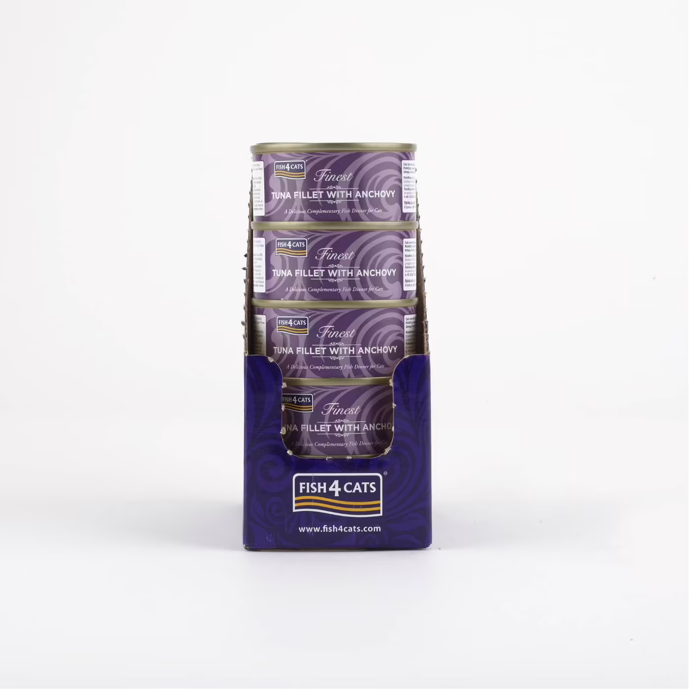 Fish4Cats Finest Filetti di Tonno con Acciughe per Gatti 70 gr