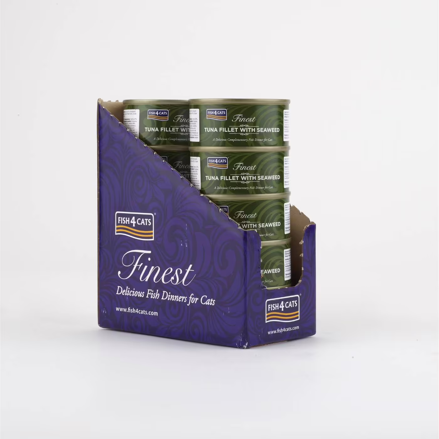 10 x 70 g Fish4Cats Finest Filetti di Tonno con Alghe per Gatti