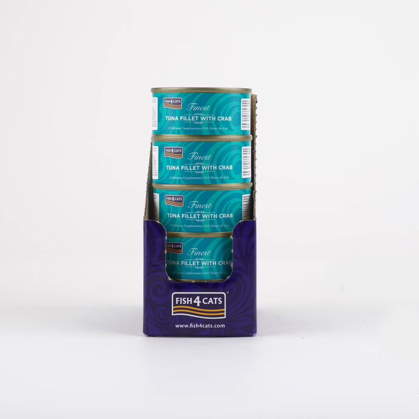 Fish4Cats Finest Filetti di Tonno con Granchio per Gatti 70 g