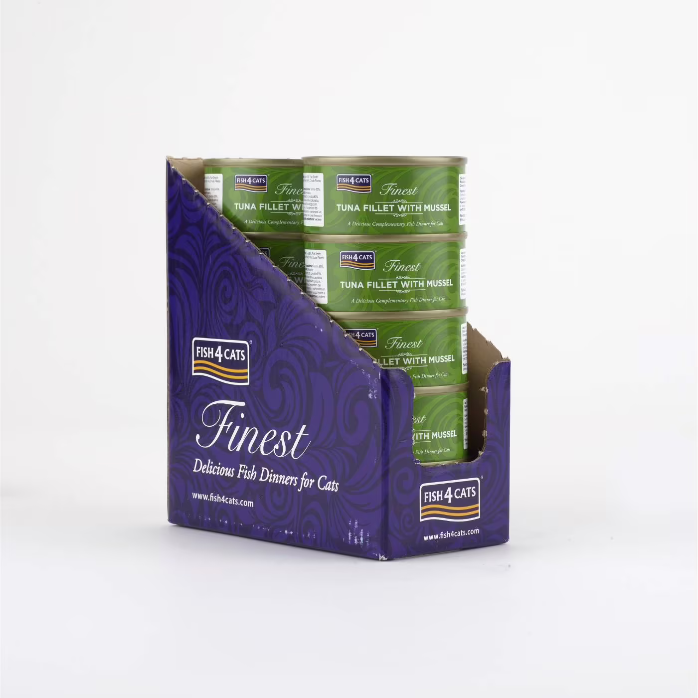 Fish4Cats Finest Filetti di Tonno con Cozze Verdi per Gatti 70 gr
