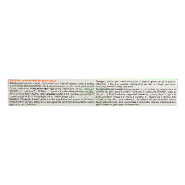 Toto Livervit Pasta per Gatti - Scheda