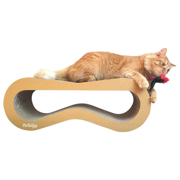 Tiragraffi Cuccia per Gatti in Cartone Ondulato PetValley