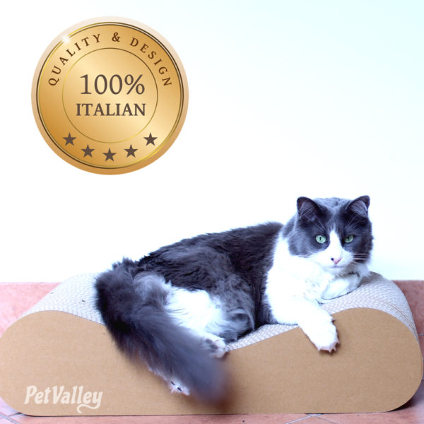 Tiragraffi Cuccia per Gatti Grattone in Cartone PetValley
