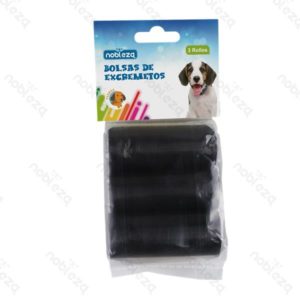 Sacchetti Igienici per Cani 3 Rotoli Neri
