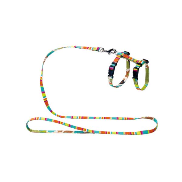 Pettorina con Guinzaglio Stripes per Gatti Hunter