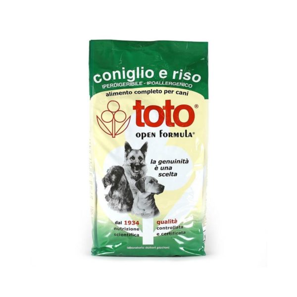 Toto Open Formula Coniglio e Riso per Cani