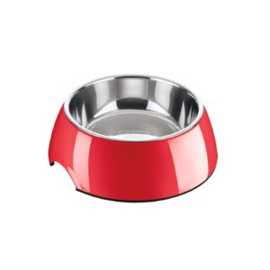 Ciotola per Cani e Gatti Rossa in Melamina Hunter 160ml.