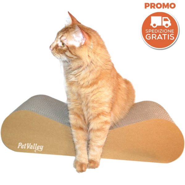 Tiragraffi per Gatti PetValley in Cartone mod. Grattone Kraft - immagine 2