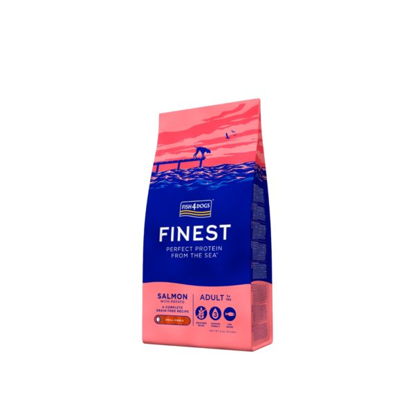 Fish4Dogs Finest Adult Small Salmone per Cani - Sacco da 6Kg