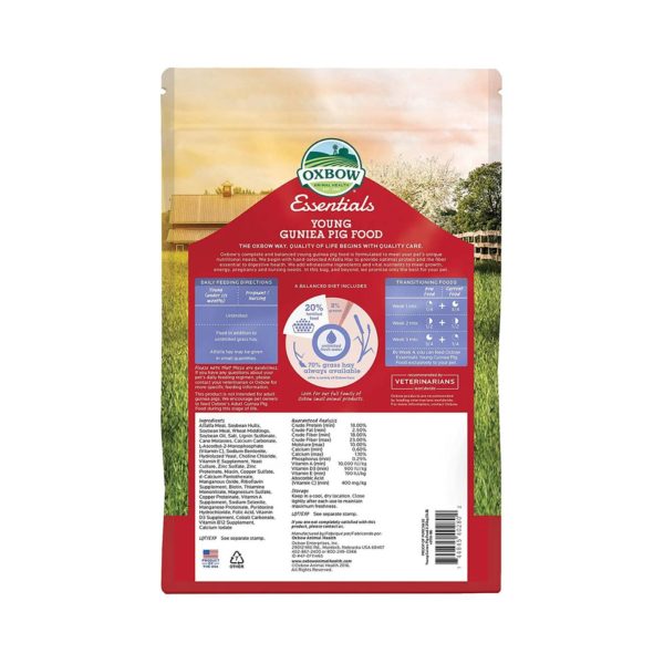 Oxbow Essential Young Guinea Pig Food 2,27Kg - retro