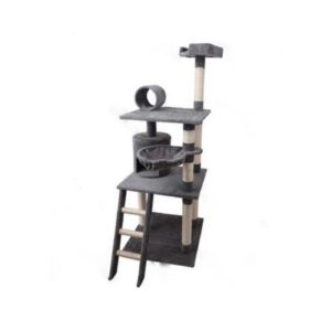 Albero Tiragraffi per Gatti Grigio 59x59x156