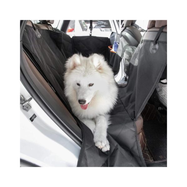 Copri Sedili Posteriori Auto Nero 147x137Cm - cane 2