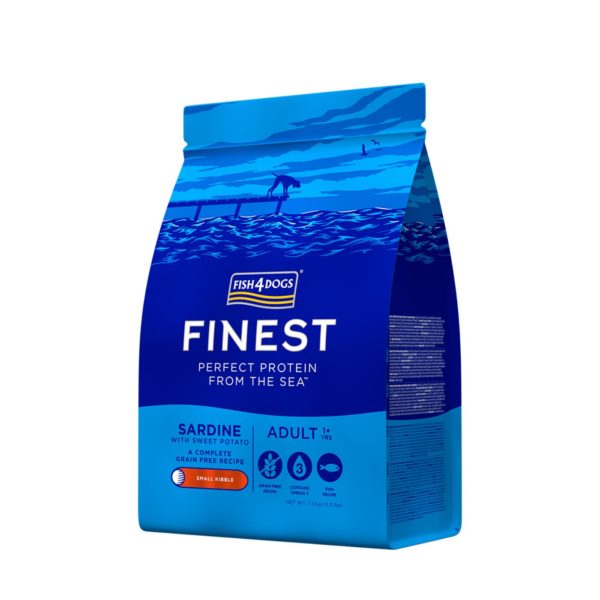 Fish4Dogs Finest Complete Adult Small Sardine per Cani - Sacco da 1,5Kg