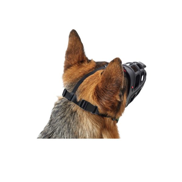 Hunter Museruola Albury per Cani Nera - Fissagio cinghie