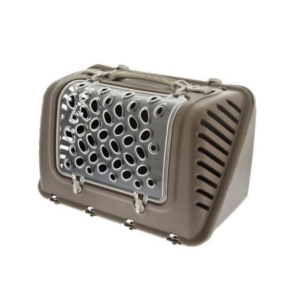 Ferribiella Trasportino P-Bag Aereo per Piccoli Animali Apertura Laterale 44,5 x 26,5 x 28 cm