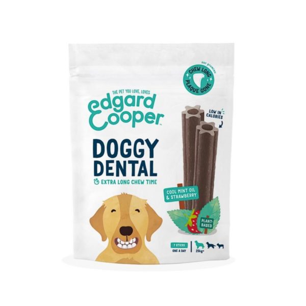 Edgard & Cooper Dental Dog Menta e Fragola per Cani - Taglia L
