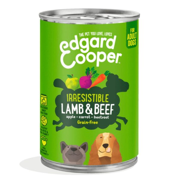 Edgard & Cooper Umido per Cani Agnello e Manzo 400g