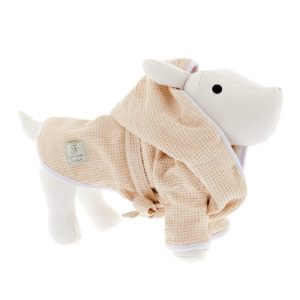 Ferribiella Accappatoio per Cani Bath Robe Beige