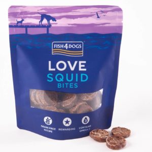 Fish4Dogs Squid Bites Calamaro Premi Snack per Cani 80g