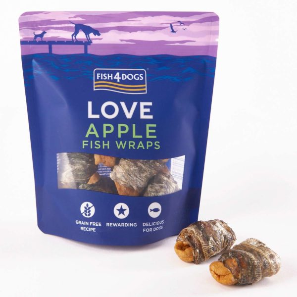 Fish4Dogs Apple Fish Wraps Premi per Cani