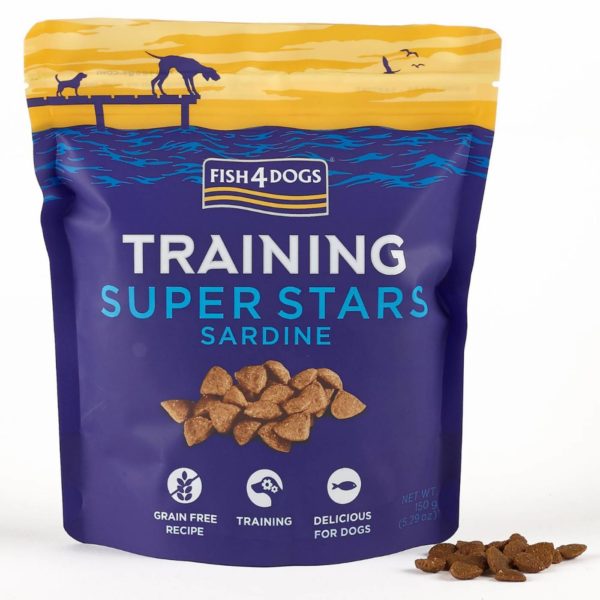 Fish4Dogs Super Stars Training Premi Addestramento per Cani Sardine 150g