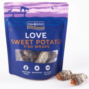 Fish4Dogs Sweet Potato Fish Wraps Premi per Cani