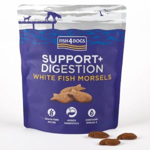 Fish4Dogs Digestion White Fish Morsels Premi Snack per Cani 225g