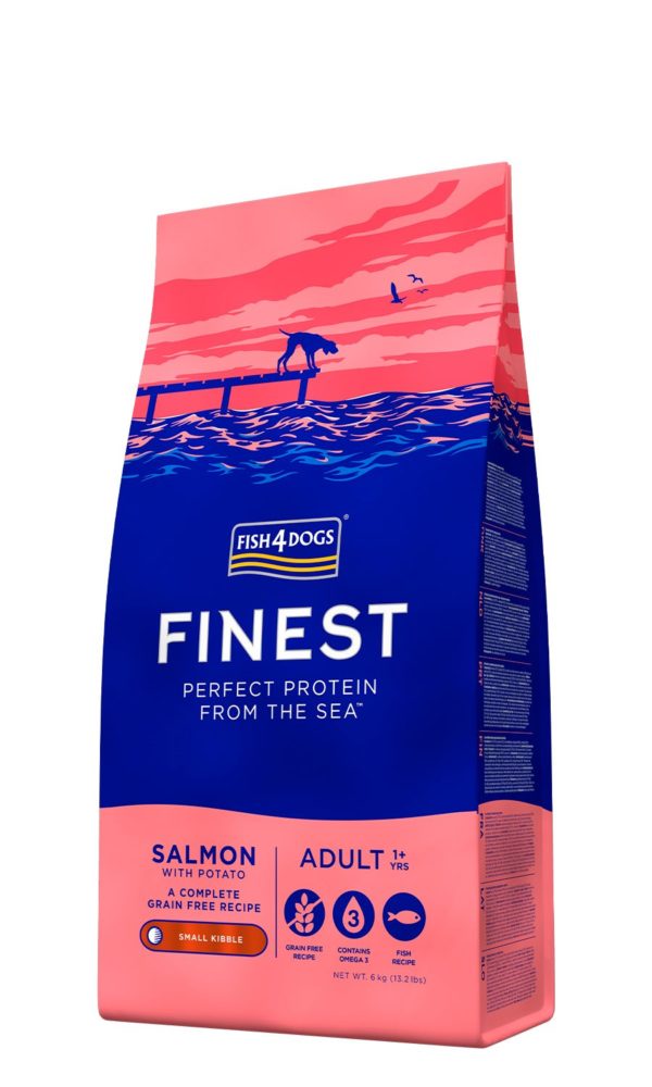 Fish4Dogs Finest Adult Salmon Small per Cani - Sacco da 6kg