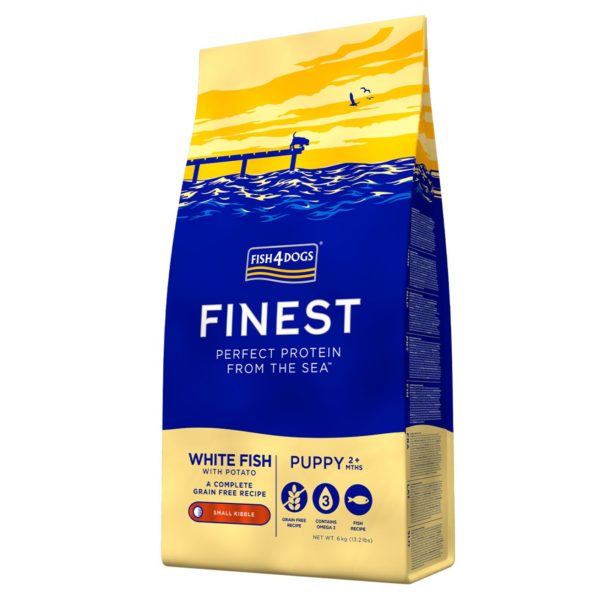 6Kg Puppy Small Pesce Bianco Fish4Dogs