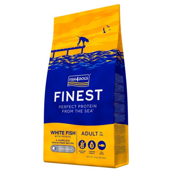Sacco da 12Kg - Fish4Dogs Finest Ocean White Fish Adult Regular