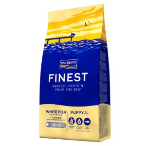 Fish4Dogs Finest Puppy Large Pesce Bianco - Sacco da 6kg