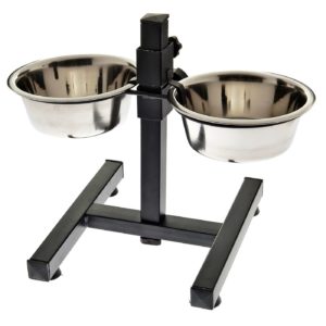 Ferribiella Supporto con Ciotole per Cani D.14cm