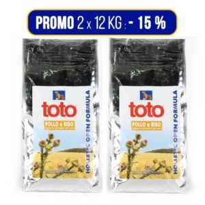 PROMO 2x12kg Toto Holistic Open Formula Pollo e Riso per Cani