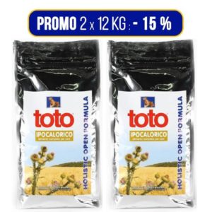 PROMO 2x12Kg Toto Holistic Open Formula Ipocalorico per Cani
