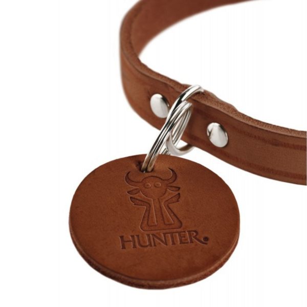 Hunter Collare Aalborg in Pelle Cognac - Portachiavi removibile