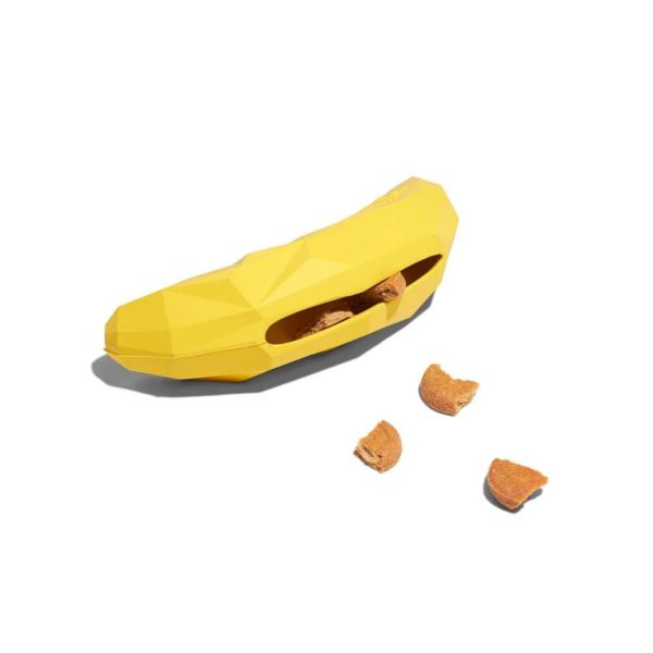 Zee.Dog Gioco per Cani Super Banana in Gomma - Tasca porta premietti