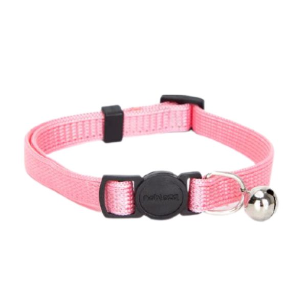 Collare per Gatti in Nylon Tinta Unita - Rosa