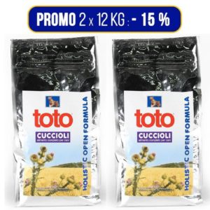 2x12Kg Cuccioli Toto Holistic Open Formula
