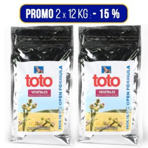 Toto Holistic Open Formula Vegetales per Cani 2x12Kg