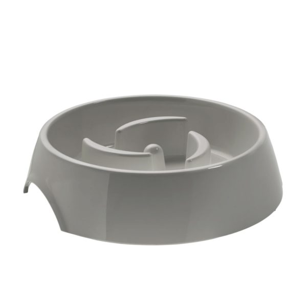 Hunter Ciotola Anti-Ingozzamento 900ml in Melamina Grigia - Panoramica