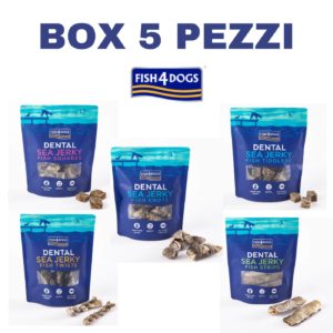 Fish4Dogs Box Snack Linea Dental 5 Pezzi