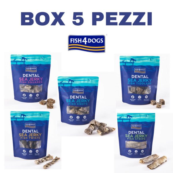 Fish4Dogs Box Snack Linea Dental 5 Pezzi