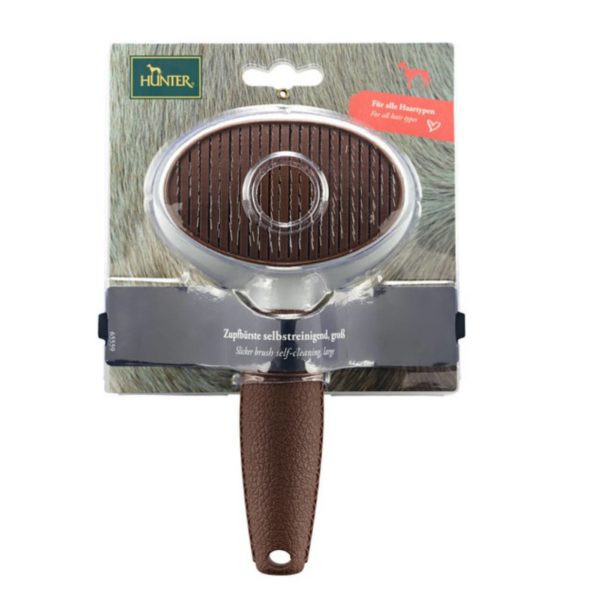 Hunter Cardatore Autopulente 18cm Large per Cani - Packaging