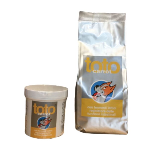 Toto Carrot Fermenti Lattici Integratore per Cani - Formato 200g e 800g