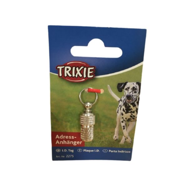 Trixie Porta Indirizzo in Metallo Cromato per Cani - Confezione
