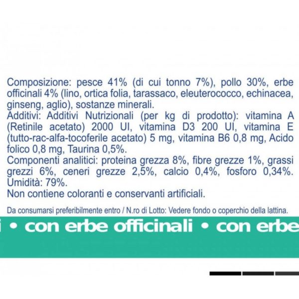 Vet Line Umido Pollo e Tonno per Gatti 85g - Caratteristiche