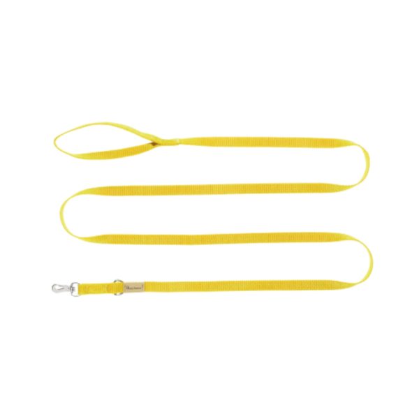 Haqihana Guinzaglio in Nylon Yellow - Misura 1,5mt