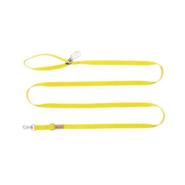 Haqihana Guinzaglio in Nylon Yellow - Misura 2mt