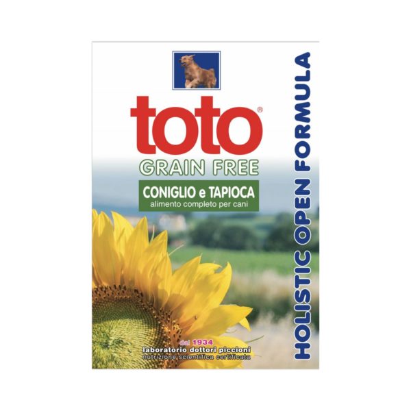 12Kg Toto Holistic G.F. Coniglio Tapioca per Cani
